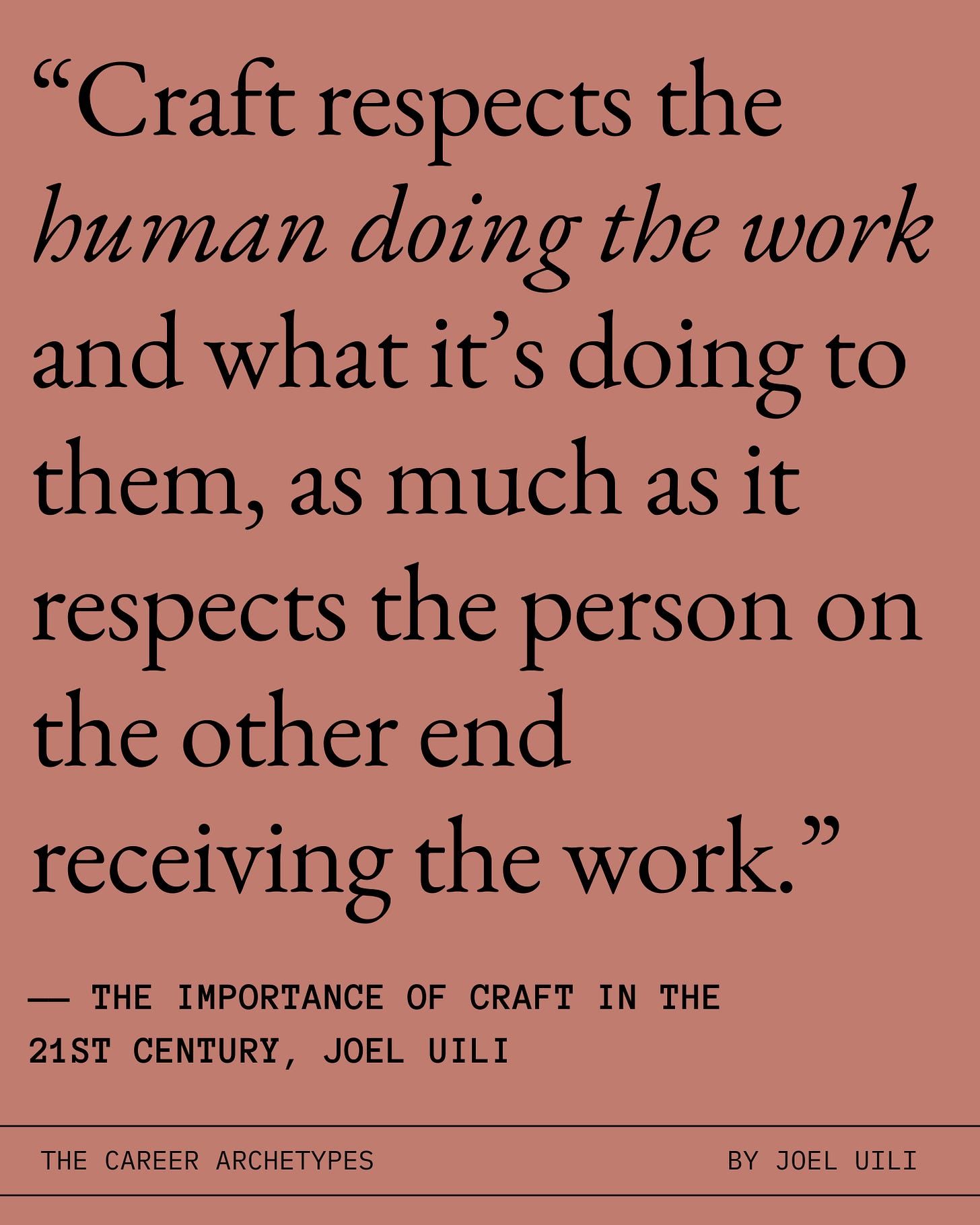 Path Studies Edition 03: The importance of craft in the 21st century