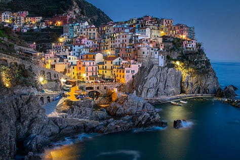 Some views of the five Cinque Terre villages: Riomaggiore, Manarola, Corniglia, Vernazza e Monterosso al Mare.