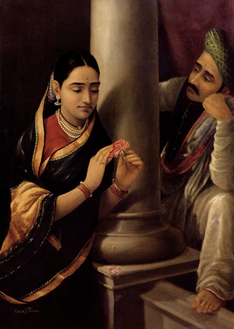 Stolen Interview by artist Raja Ravi Varma Reproduction | ArtZolo.com Stolen Interview by artist Raja Ravi Varma Reproduction | ArtZolo.com