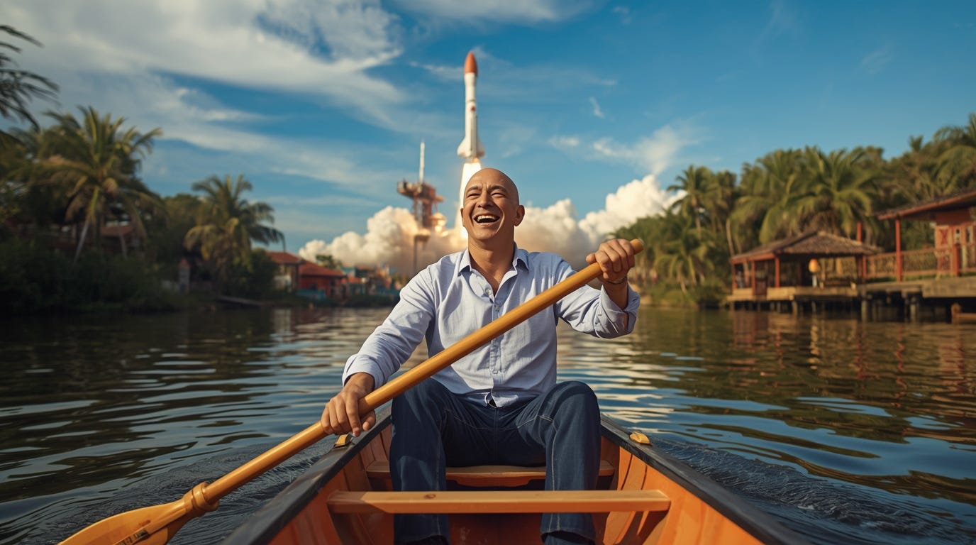 Jeff Bezos, fundador de Amazon y de la empresa aeroespacial Blue Origin