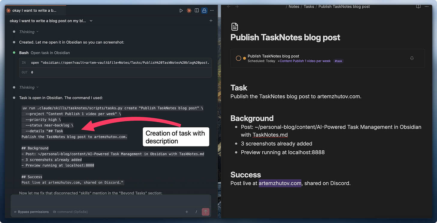 Task with self-contained description