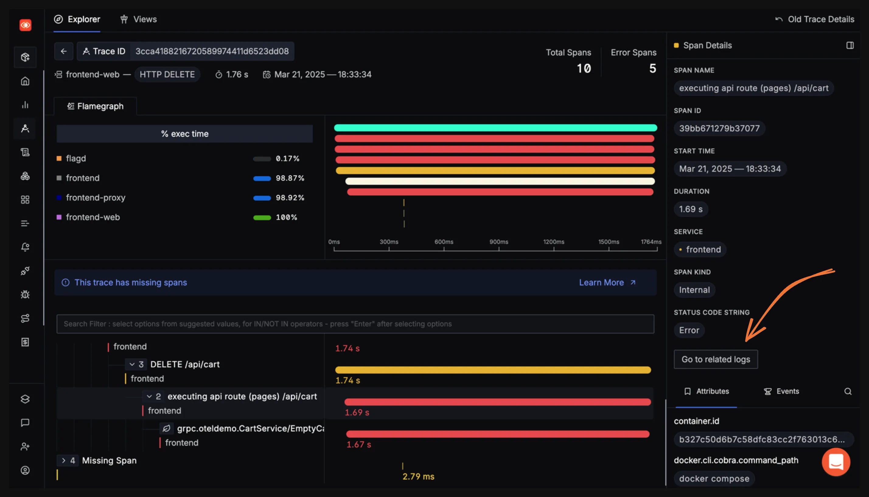 Exploring OpenTelemetry Demo Application with SigNoz