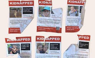 My Old Friend Is Ripping Down Posters of Kidnapped Children