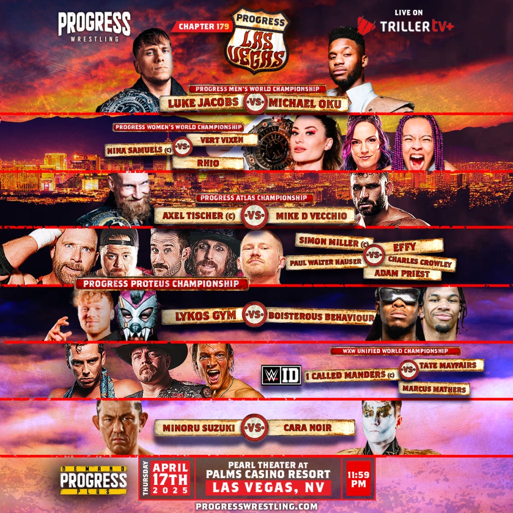 PROGRESSS Wrestling Chapter 179 – PROGRESS, LAS VEGAS - PROGRESS Wrestling  - Watch on Demand PROGRESS PLUS