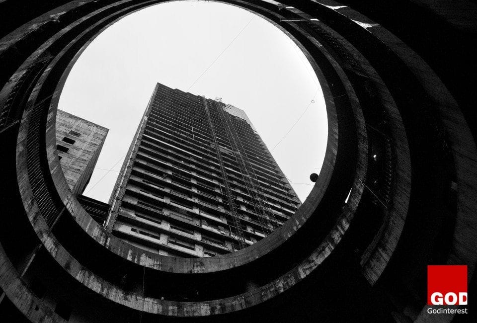 A view from the atrium. The Tower has long been a symbol of Venezuela's failed hopes and dreams. Credit: Vocativ/Oscar B. Castillo