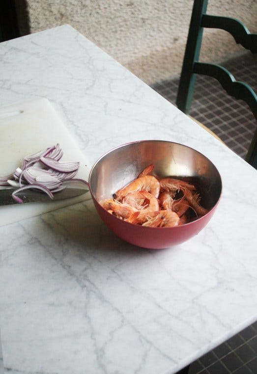 summer and prawn ceviche