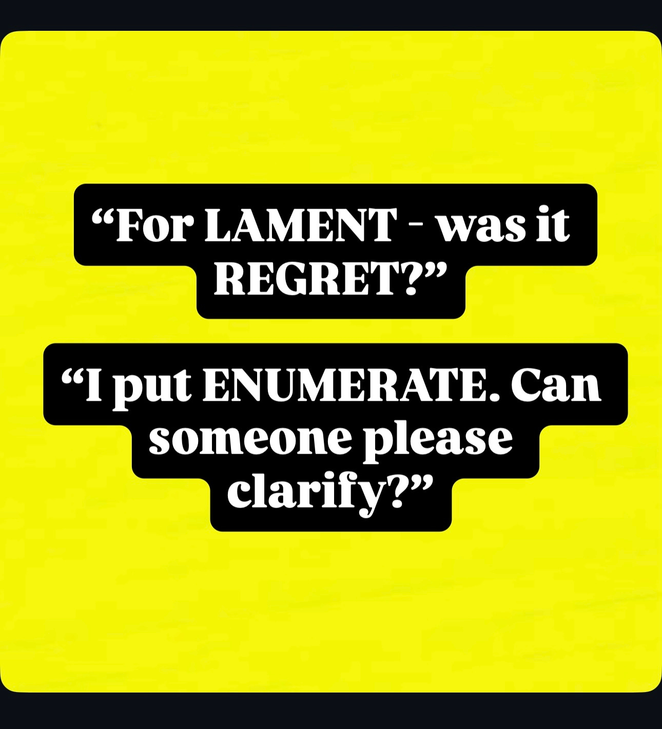 A yellow square with black text
AI-generated content may be incorrect. A yellow square with black text
AI-generated content may be incorrect.