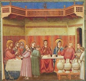 The Marriage at Cana, Giotto, from Scrovegni Chapel The Marriage at Cana, Giotto, from Scrovegni Chapel