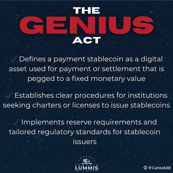 GENIUSAct Adoption of the Genius Act: A Revolution for Sta | CarlosKAB on  Binance Square