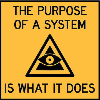 The purpose of a system is what it does