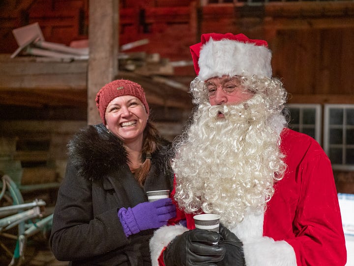 Santa, cookies and hot cocoa at the Barrett House 2018