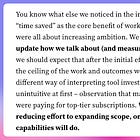 AI is about ambition, not efficiency