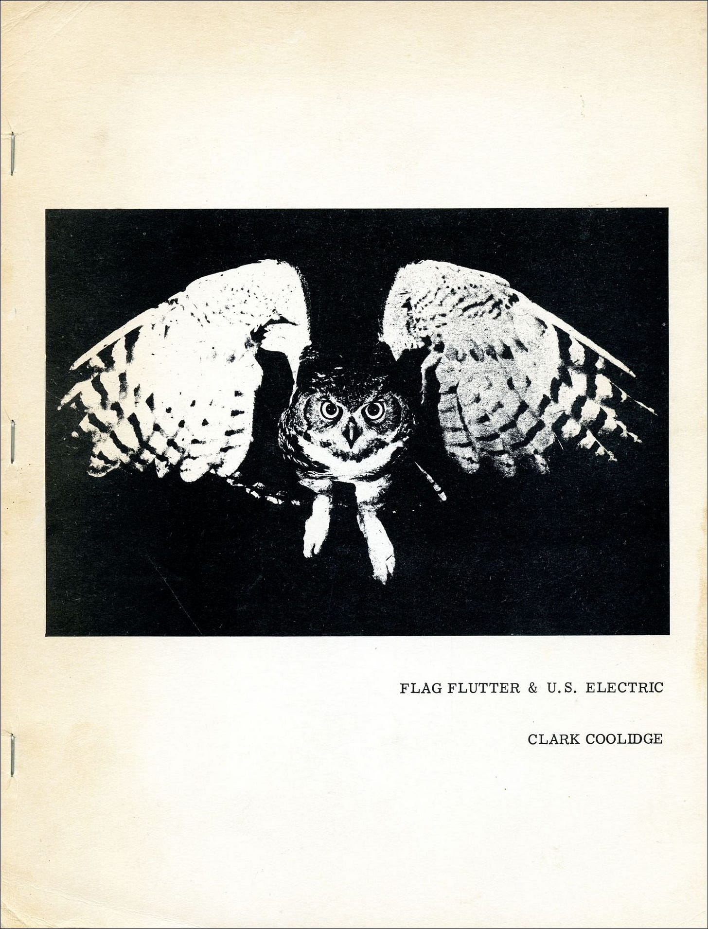 Clark Coolidge, Flag Flutter & U.S. Electric