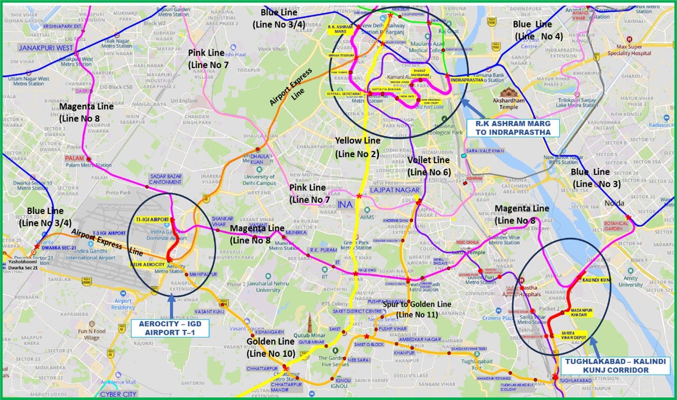 Cabinet clears three new corridors under Delhi Metro Phase V(A) - DD India
