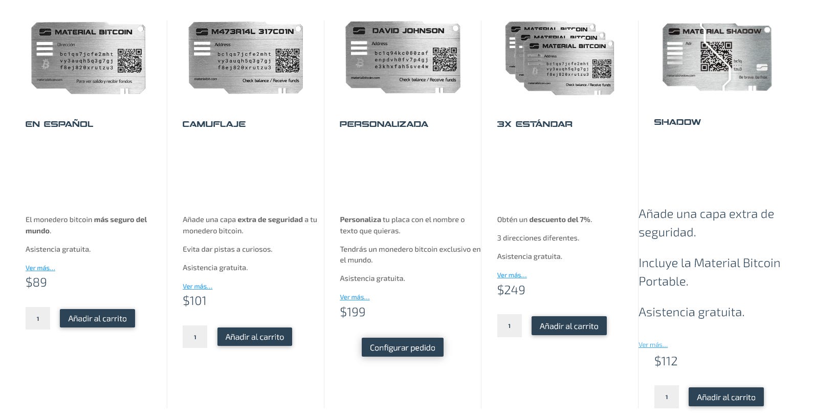 Material Bitcoin: ¿el monedero más seguro del mundo?