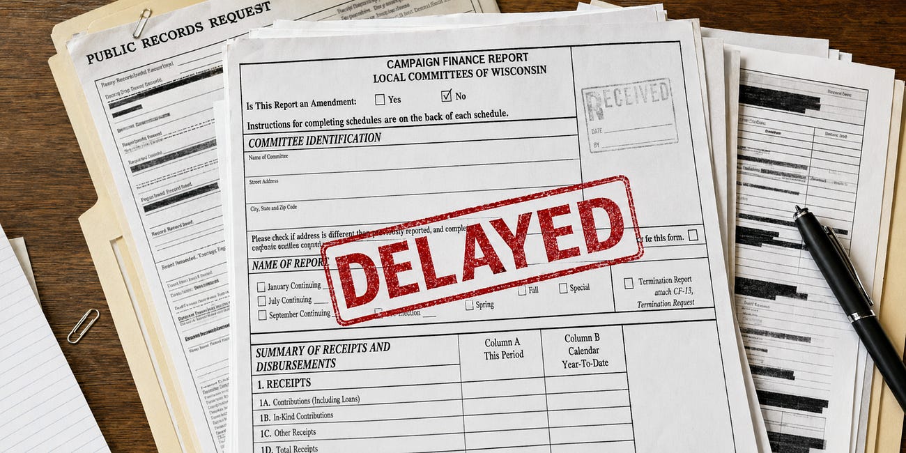 I finally got the campaign finance filings I requested four months ago