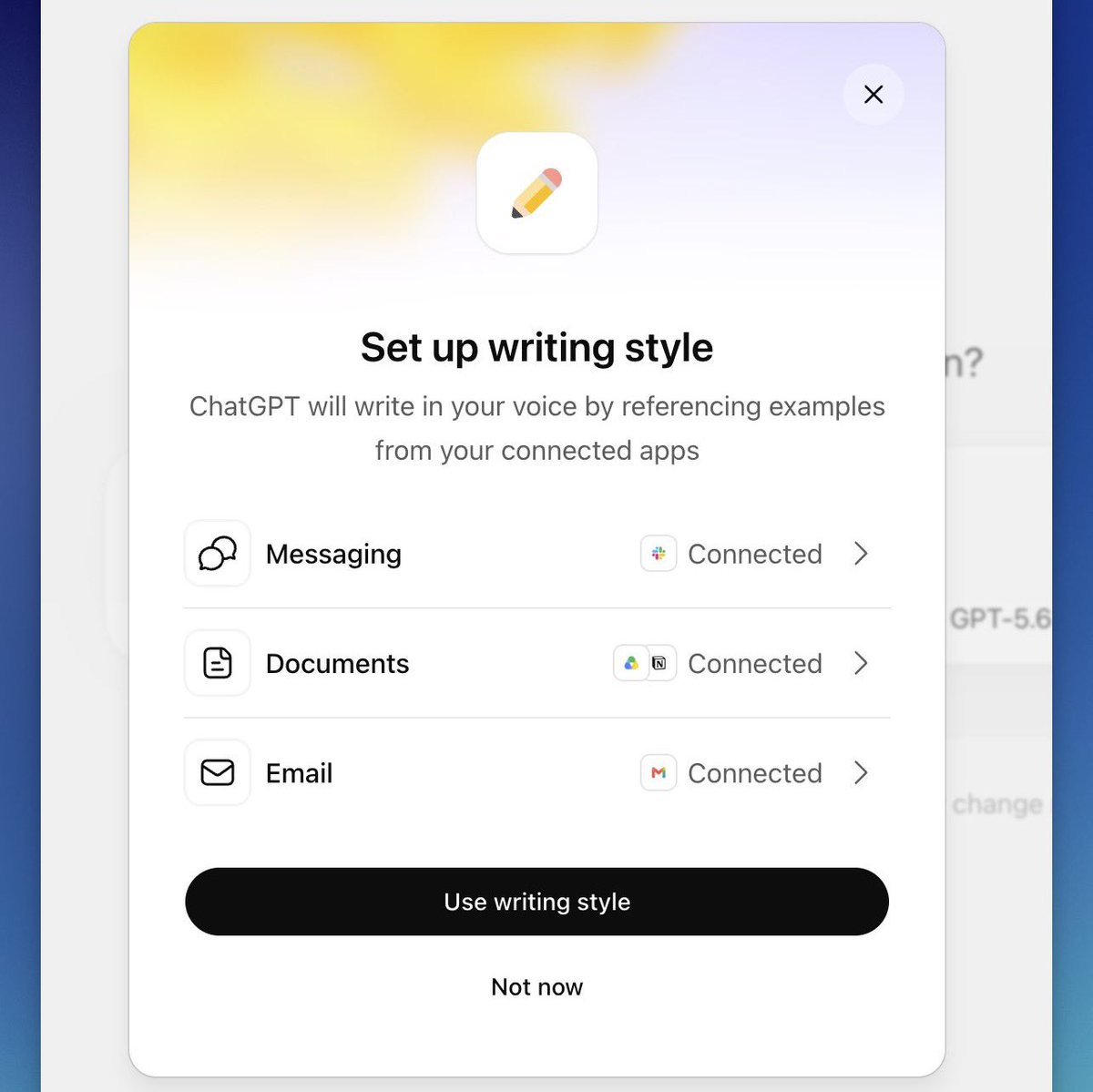 OpenAI testet Writing Style: ChatGPT schreibt bald in der eigenen Stimme des Nutzers OpenAI testet Writing Style: ChatGPT schreibt bald in der eigenen Stimme des Nutzers