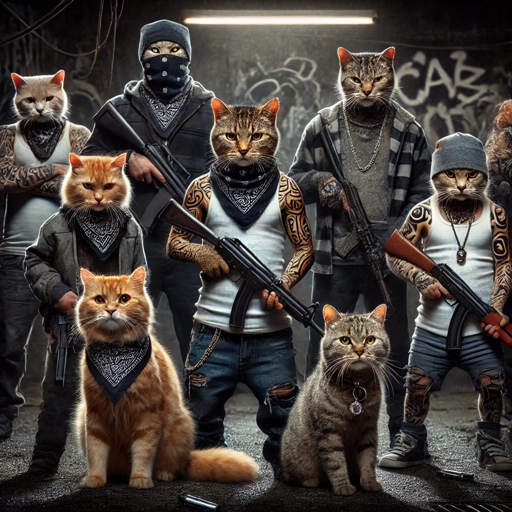 Los Gatos. Furiously feline (ChatGPT is goddamn good at this shit).