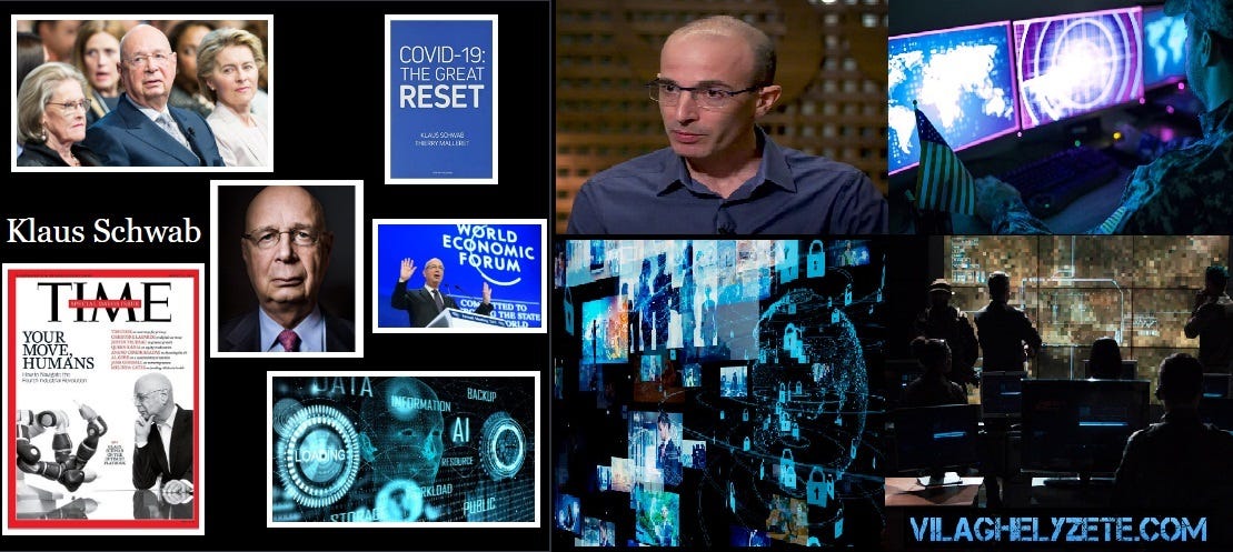 A nagy transzhumanista agenda terve, avagy az ember és a gép egyesítésének vágya: Klaus Schwab, Yuval Noah Harari