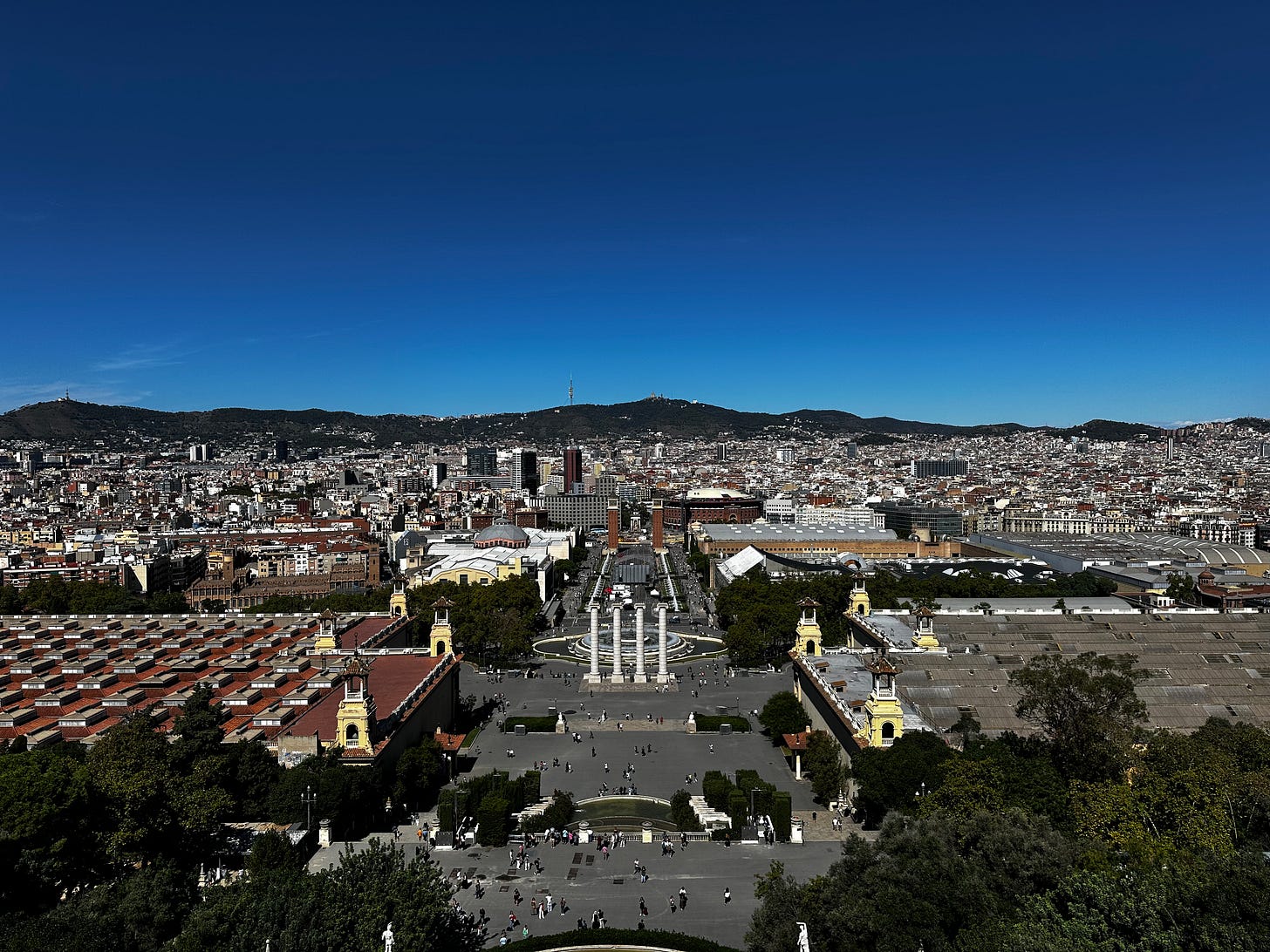 Rooftop at MNAC, Barcelona, Spain