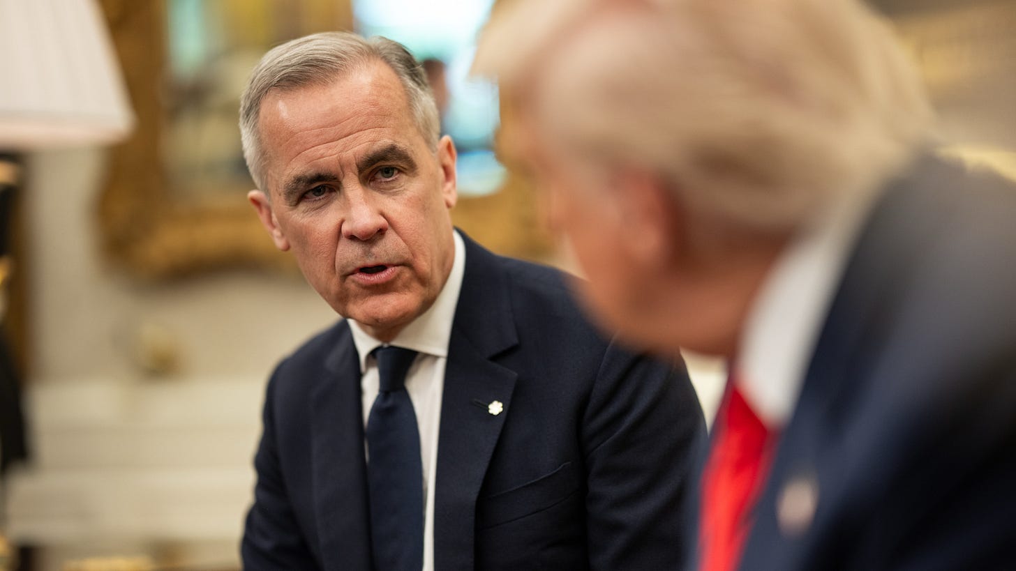 Mark Carney speaking to Donald Trump in the Oval Office Mark Carney speaking to Donald Trump in the Oval Office