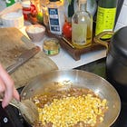 Mexican Creamed Corn with Shrimp