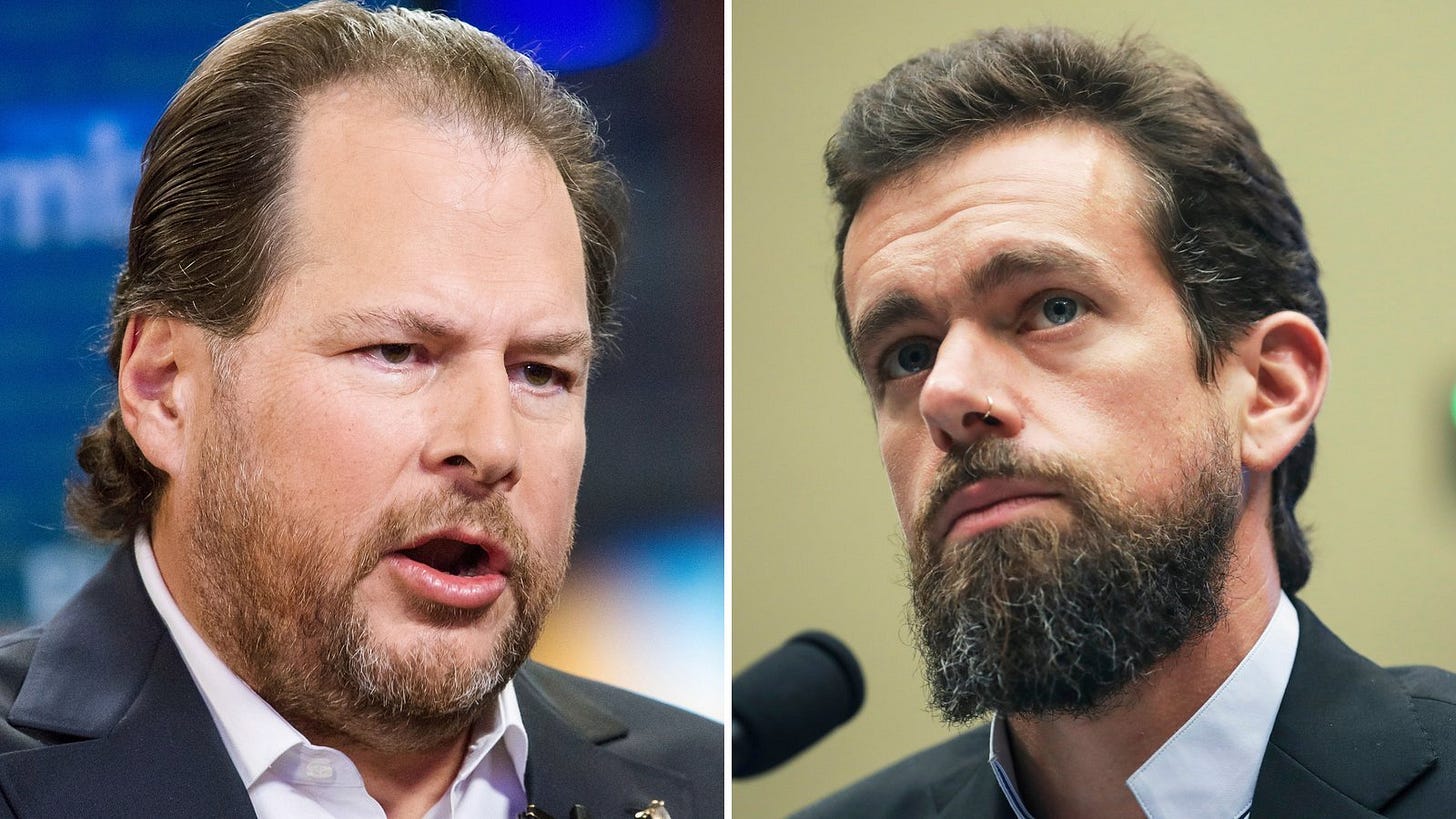 Tech CEOs Dorsey and Benioff face-off over San Francisco homeless tax | FOX  2