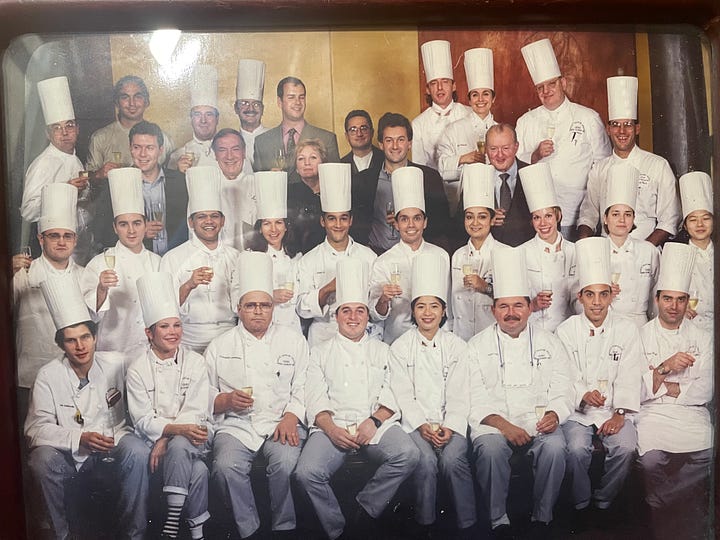a picture of me - on graduation day in my chef white and toque