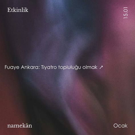 Ocak 2024 Etkinlikleri - namekân
