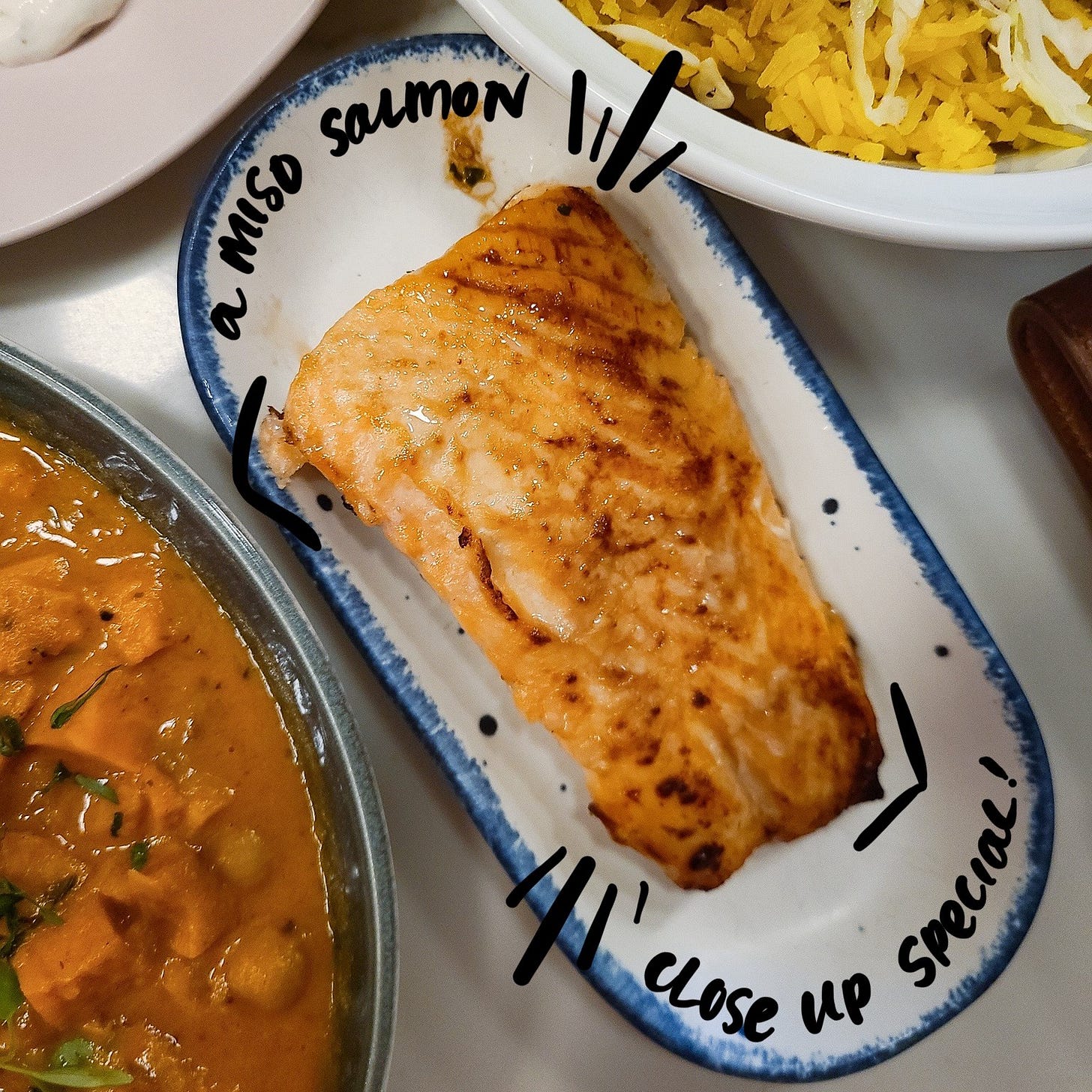 Unconventional Diner Miso Salmon