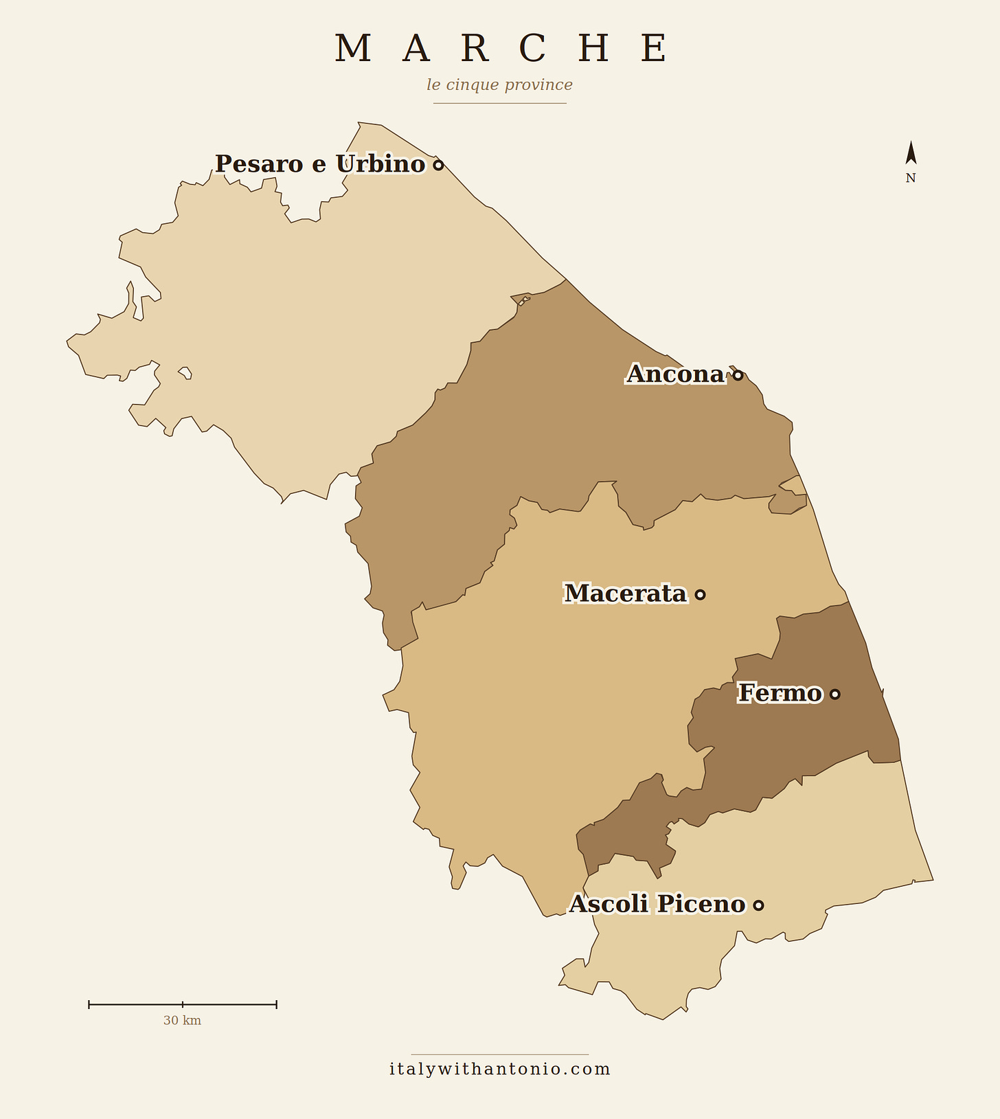 Marche's provinces