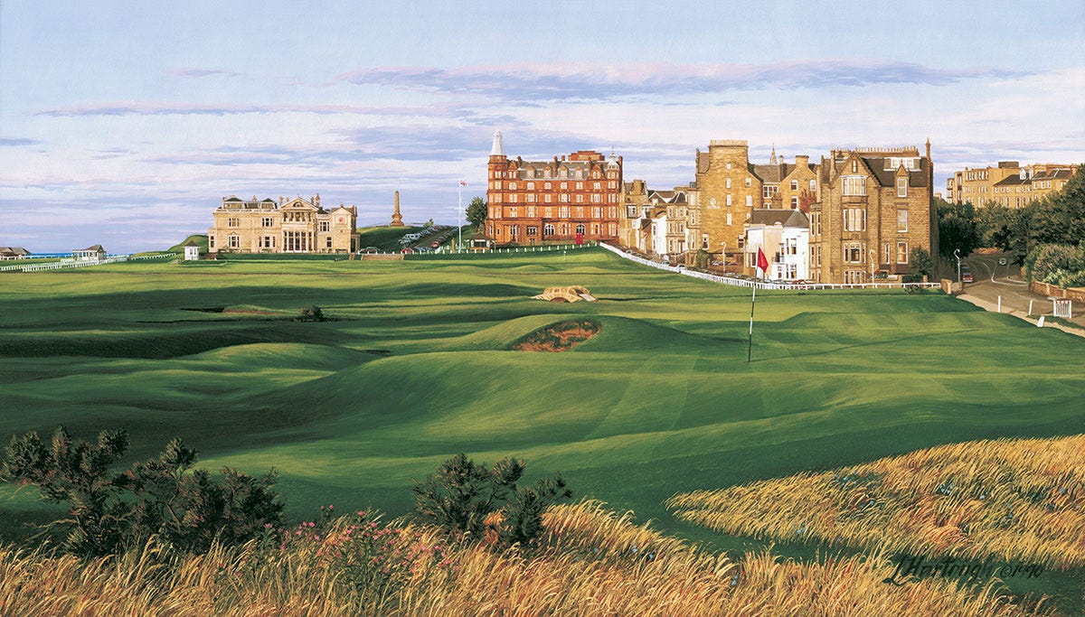The 17th hole at Old Course St Andrews