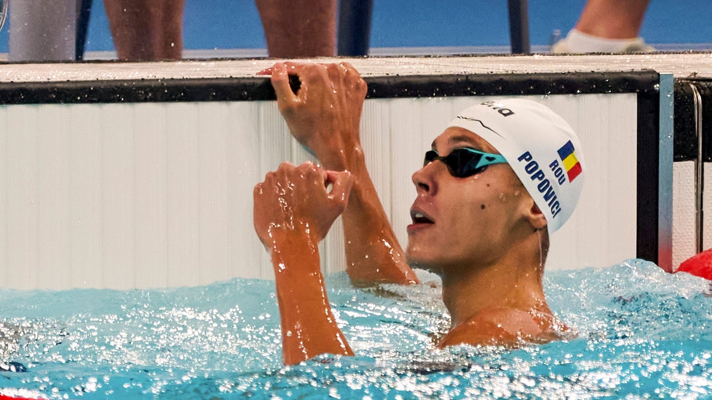 B365 - David Popovici e azi, la 14:32, în finala de 100 de metri de la ...