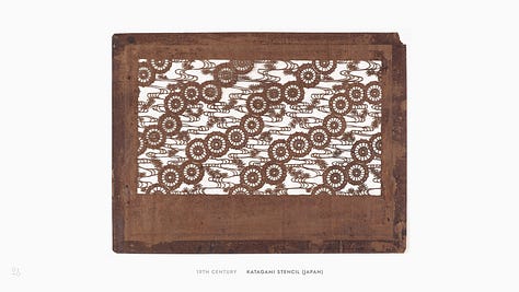 Silk screen and stencil examples