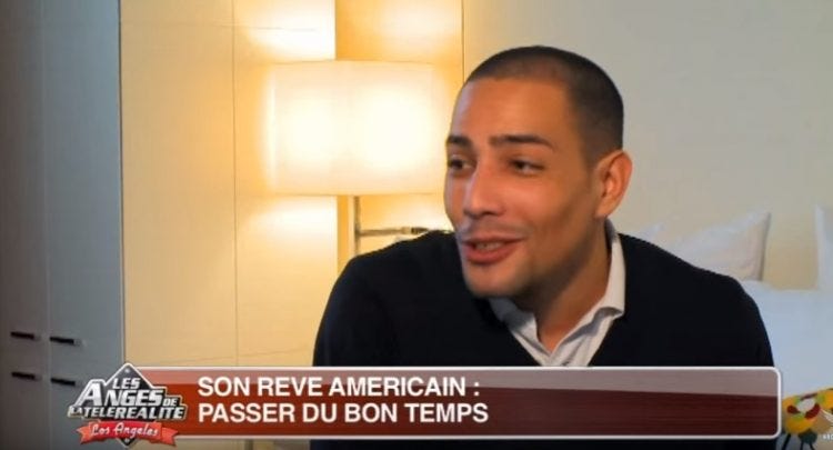 Une capture d'écran des Anges de la télé-réalité avec Steevy Boulay