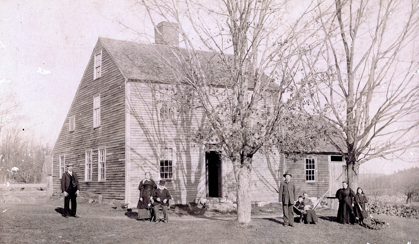 House with family in front