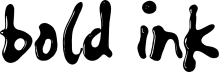bold ink