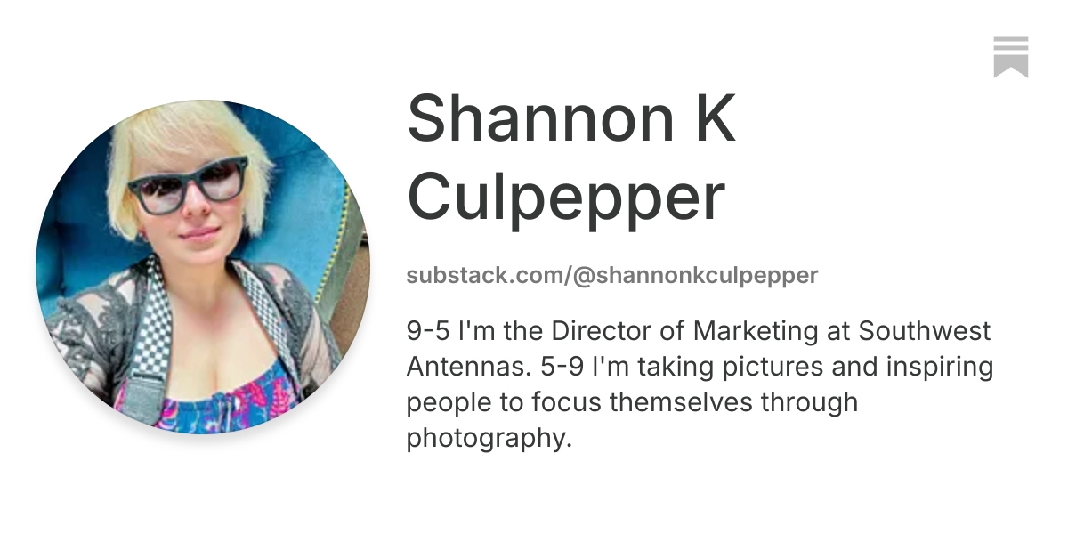 Shannon K Culpepper | Substack