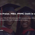 James Praise, MBA, PMMC (both in view)
