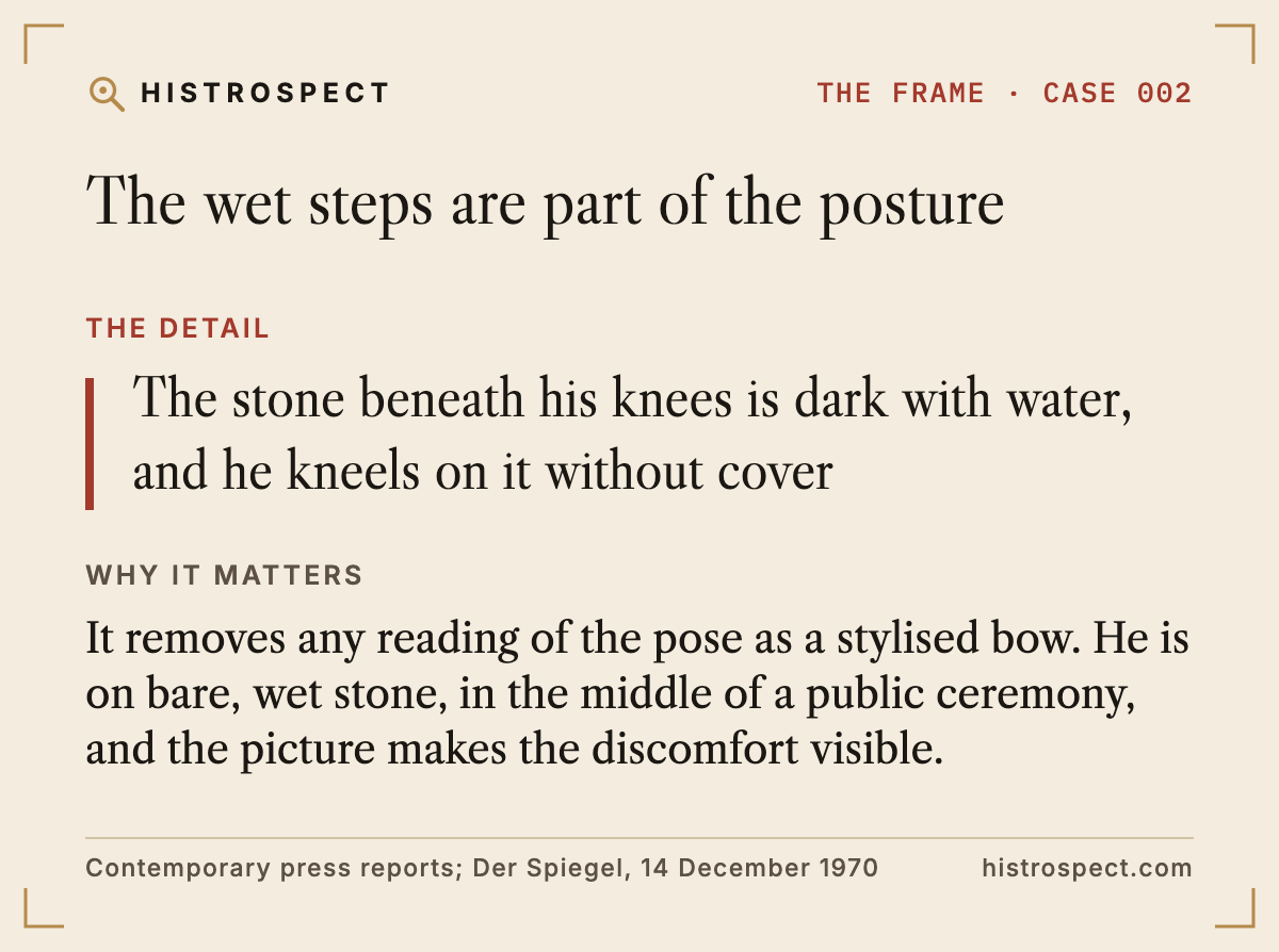 The wet steps are part of the posture The wet steps are part of the posture