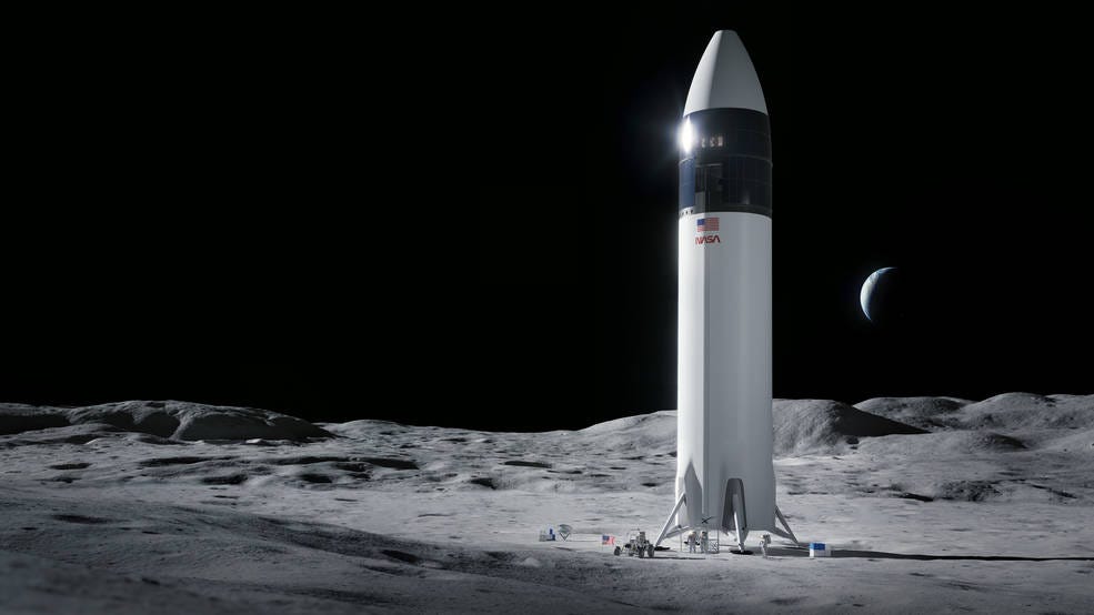 Illustration of SpaceX Starship.