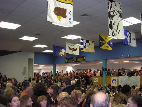 Kansas Democratic Caucus at Leawood Middle School