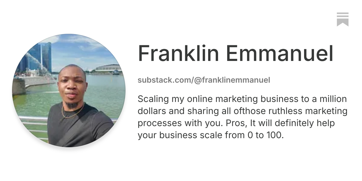 Franklin Emmanuel | Substack
