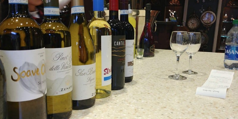 A smattering of bottles for our particular tasting with Ms. Priscilla in Italy. Enjoy!