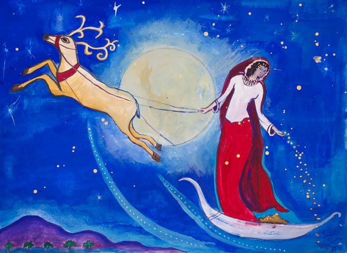 The Reindeer Goddess by Judith Shaw The Reindeer Goddess by Judith Shaw
