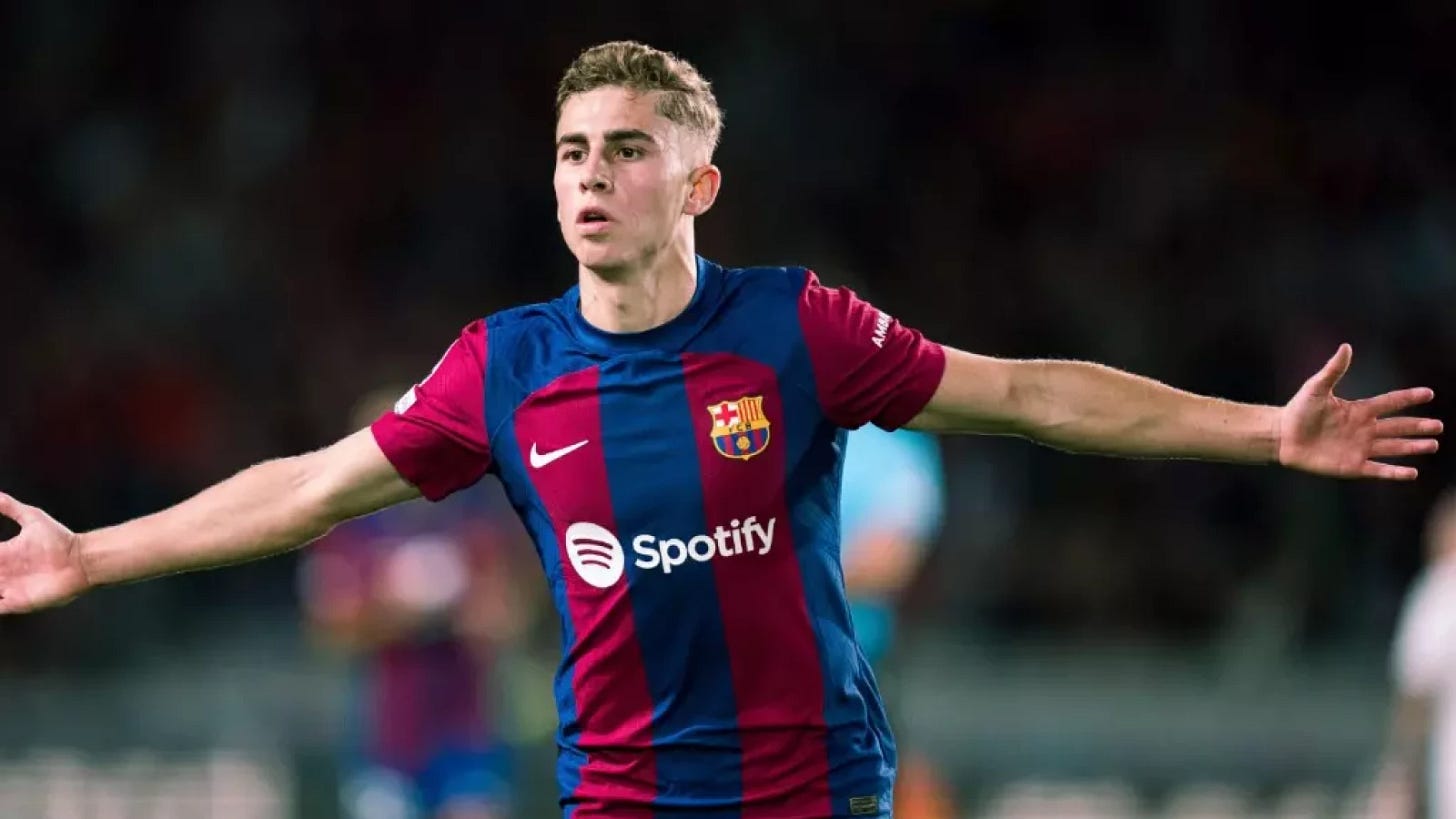 Fermin Lopez shines bright as Barcelona triumph in Champions League ...