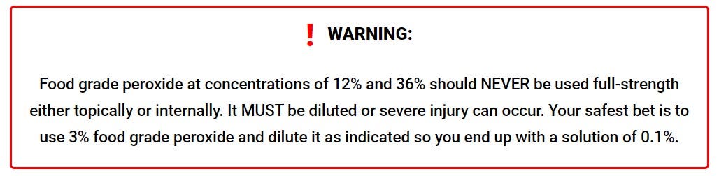 warning