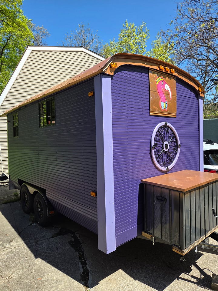 Images of Russell's vamily caravans over the last century.