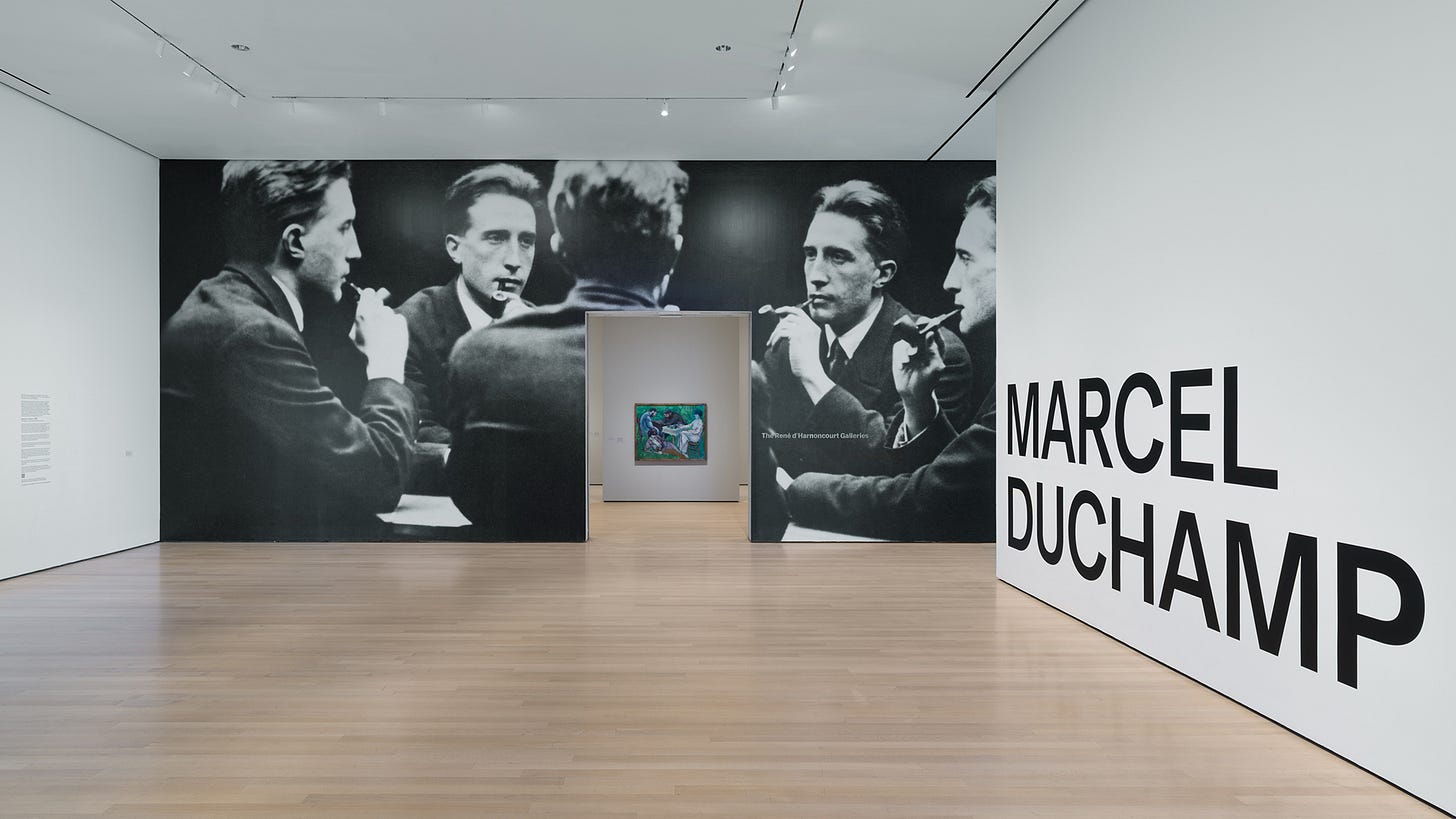 Duchamp 回顧展展場照｜來源：MoMA Press / Jonathan Dorado