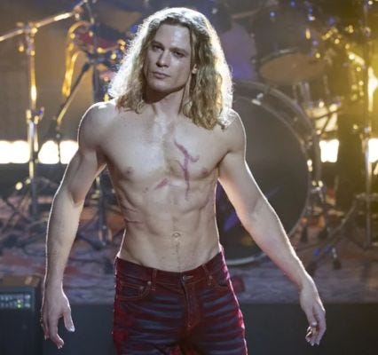 Actor Sam Reid as the title character in the TV series The Vampire Lestat.